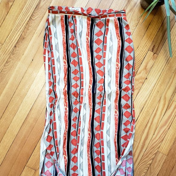 Vintage petite patterned skirt - Clichy Petite - Picture 1 of 6